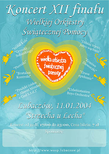 Plakat XII Finał 2004