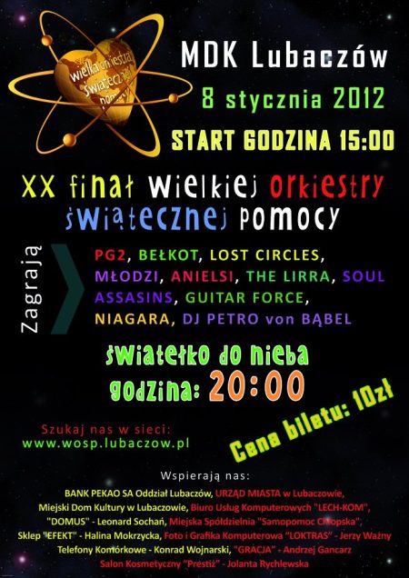 Plakat XX Finał 2012