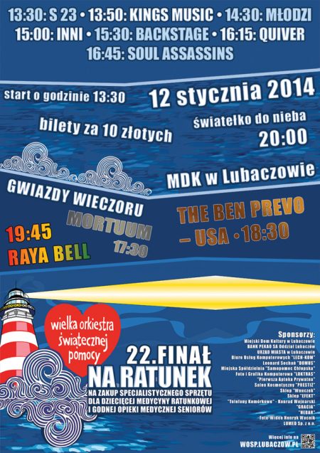 Plakat XXII Finał 2014