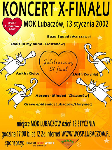Plakat 10. Finału WOŚP (2002)