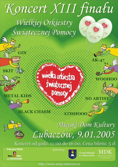 Plakat 13. Finału WOŚP (2005)