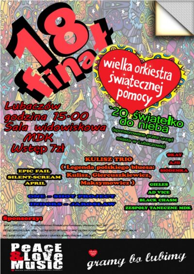 Plakat 18. Finału WOŚP (2010)