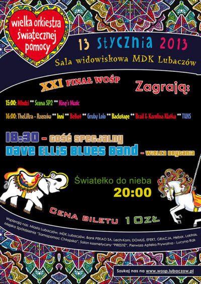 Plakat 21. Finału WOŚP (2013)