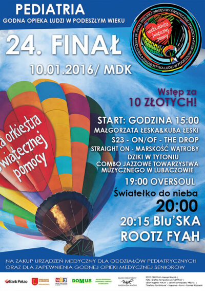 Plakat 24. Finału WOŚP (2016)