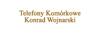 Logo firmy Telefony Komórkowe Konrad Wojnarski